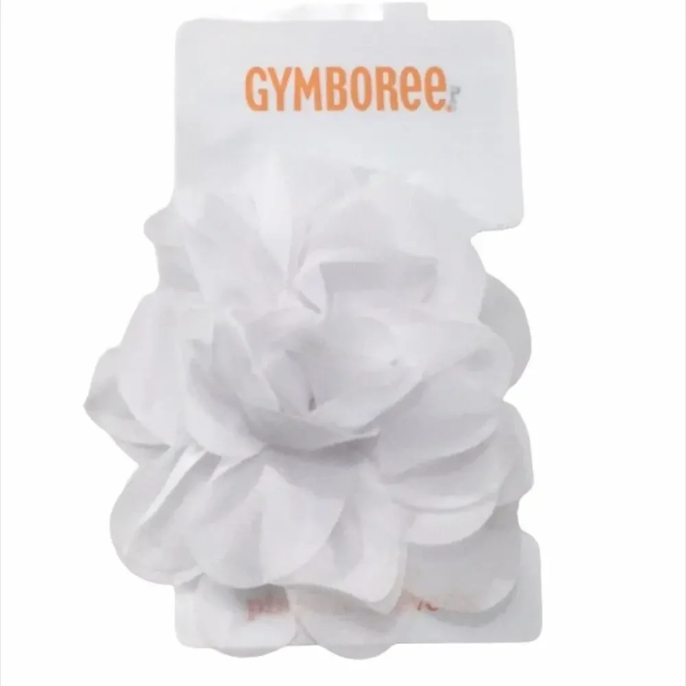 Gymboree Flower Hair Clip White